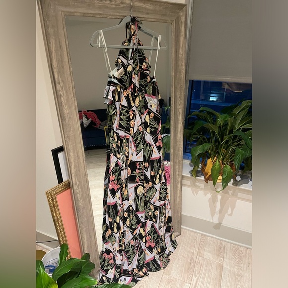 REINVINTAGE Ruffle Top Halter Maxi Dress - Picture 5 of 6